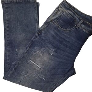 R & B‎ Jeanswear Mens Distressed Denim Sz 34w
